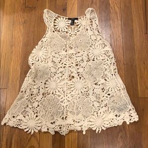 Forever 21 crochet tank M